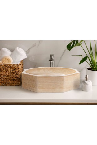 Traverten Taşı Lavabo